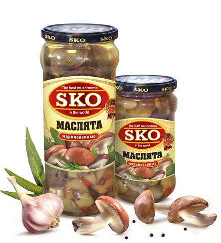 Маслята маринованные
с уксусом